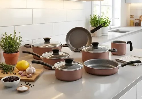 Jogo de Panelas Antiaderentes (7 peças)